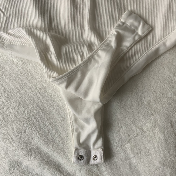 Womens Emory Park White Bodysuit - size Small - Picture 5 of 6